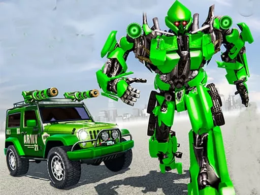 US Police Car Real Robot Transform - game thumbnail image
