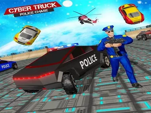 US Police CyberTruck Chase - game thumbnail image
