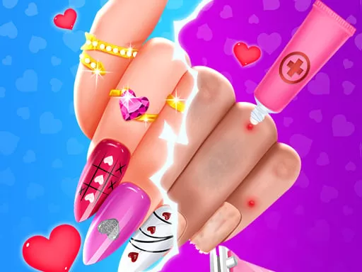 Valentine Nail Salon - game thumbnail image