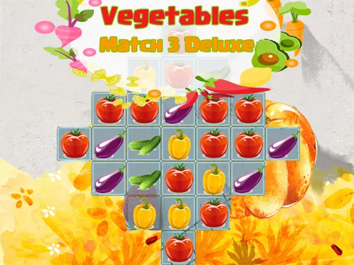 Vegetables Match 3 Deluxe - game thumbnail image