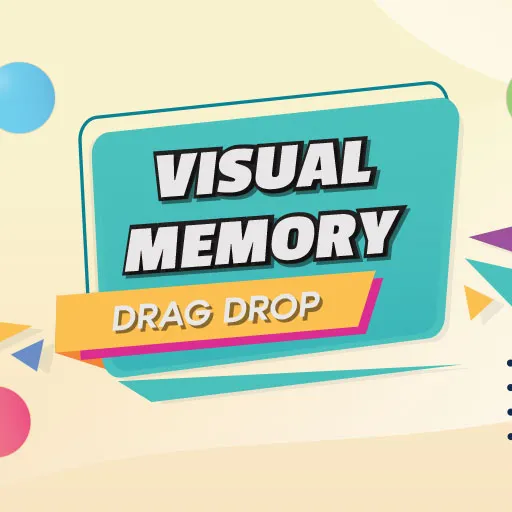 Visual Memory Drag Drop game thumbnail image