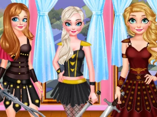 WARRIOR PRINCESS DRESS UP - game thumbnail image