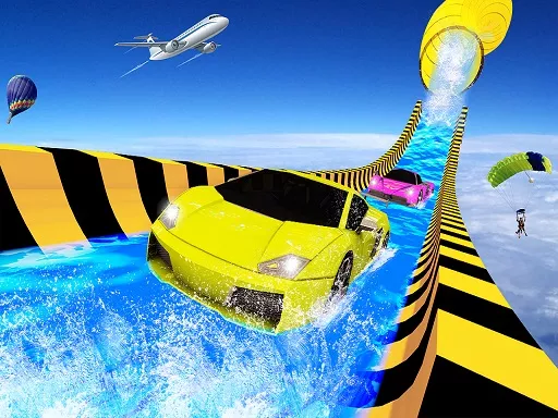 Water Slide Car Racing adventure 2020 - game thumbnail image
