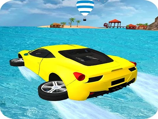 Water Surfing Car Stunts Game 3D - game thumbnail image