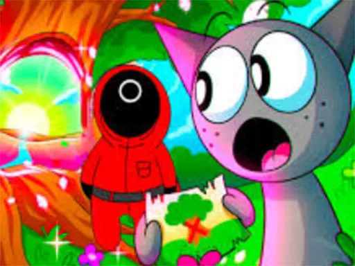When Sprunki Meet Squid Game game thumbnail image