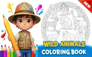 Wild Animals Coloring Book - game thumbnail image