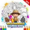 Wild Animals Coloring Book game thumbnail image
