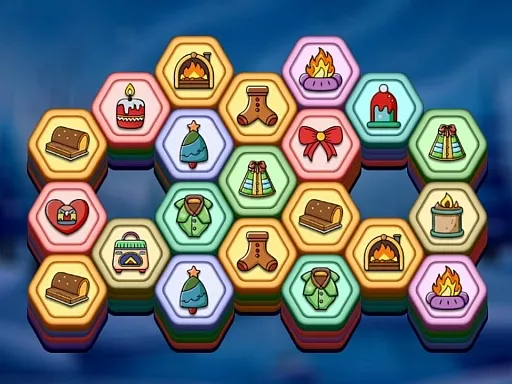 Winter Hexa Stack - game thumbnail image