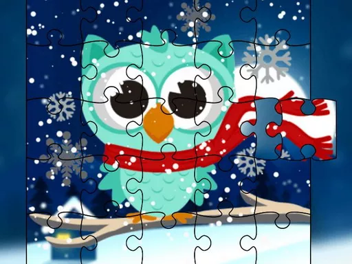 Winter Snowy Owls Jigsaw - game thumbnail image