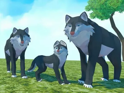 Wolf Family Simulator - game thumbnail image