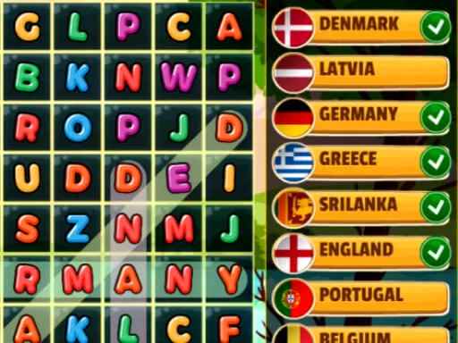 Word Search Countries - game thumbnail image