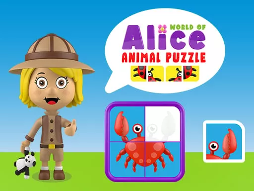 World of Alice Animals Puzzle - game thumbnail image