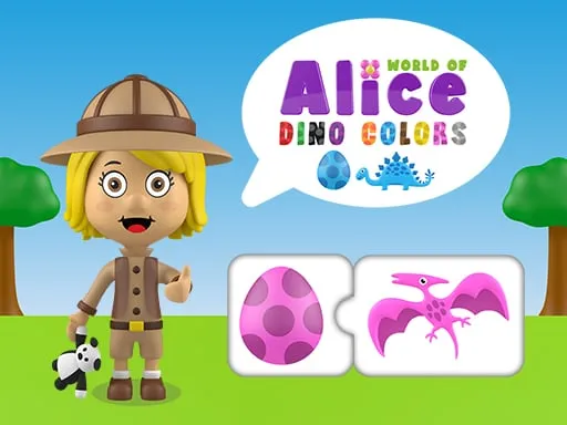 World of Alice Dino Colors game thumbnail image