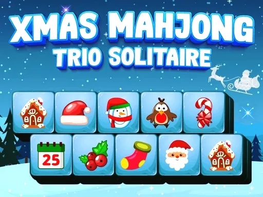 Xmas Mahjong Trio Solitaire - game thumbnail image