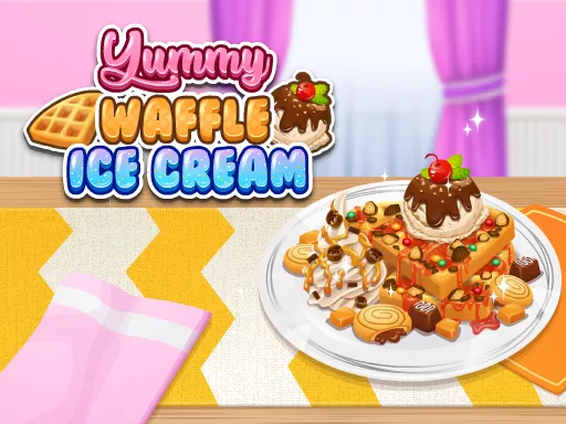 Yummy Waffle Ice Cream - game thumbnail image