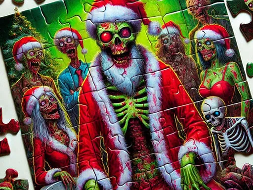 Zombie Christmas Jigsaw: Holiday Fun 4 Horror Fans game thumbnail image