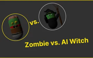 Zombie vs. AI Witch - game thumbnail image